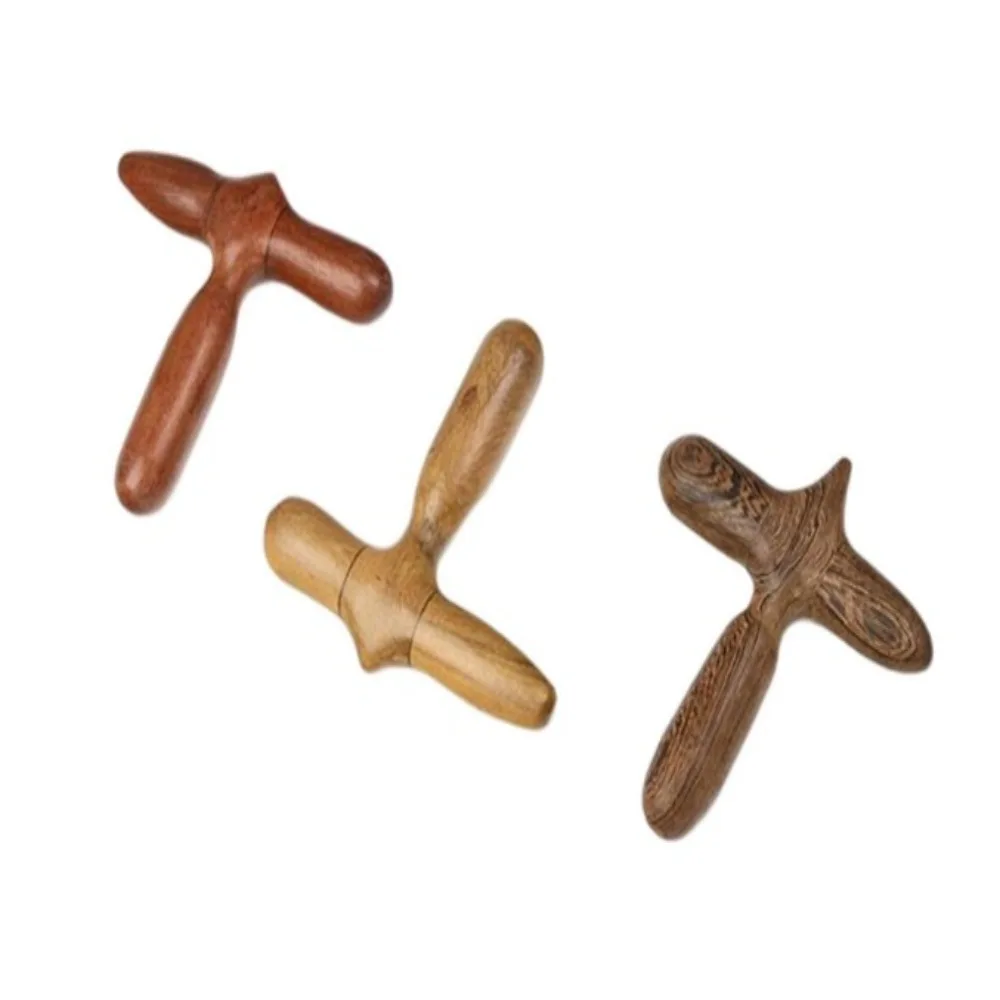 

Wood Wooden Massager Tool Practical Material Safety Handmade Wooden Sole Massager Cross Traditional Expression Tool