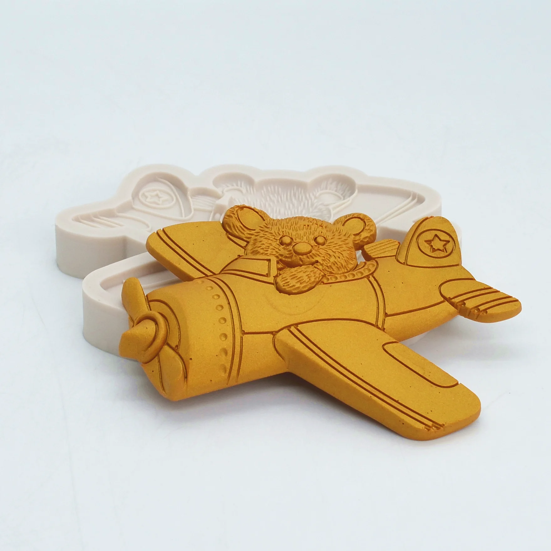 Новая силиконовая форма в виде медведя кухонный инструмент для выпечки из смолы