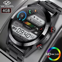 2020 amoled smart watch men always on display time cusotm dial answer call local music playback waterproof smartwatch for xiaomi