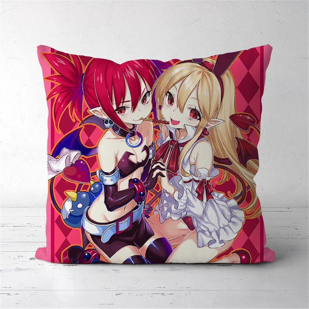 

Makai Senki Disgaea Etna Flonne аниме двухсторонняя подушка чехол для подушки 291