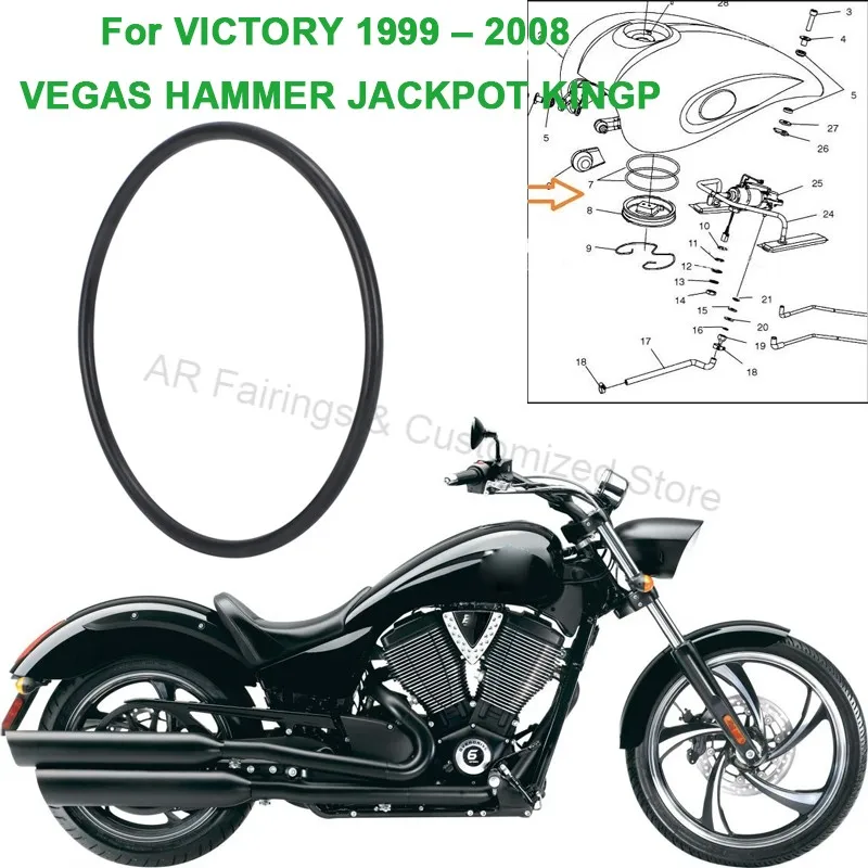 

Уплотнительное кольцо уплотнительного кольца вилки газового бака 5412071 для VICTORY VEGAS HAMMER JACKPOT KINGP 1999-2008 гг.