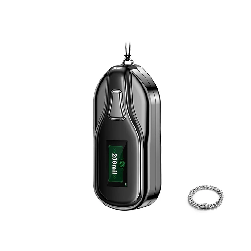 

Personal Wearable Air Purifier Necklace With LCD Screen Display Portable Air Freshener Ionizer Negative Ion Generator