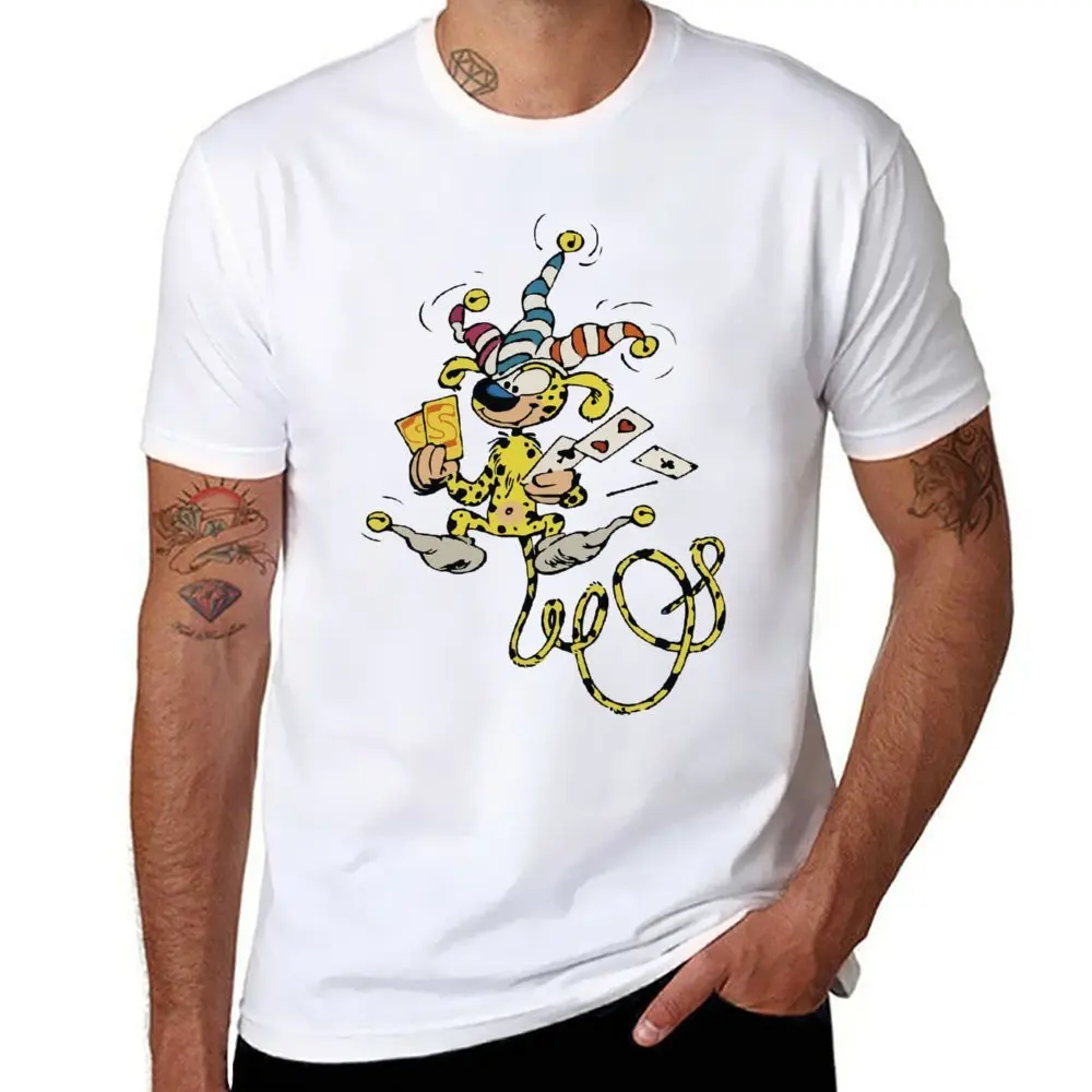 Round Neck Marsupilami Playing Cards For Sale T-shirt Sport T-shirts Premium Humor Graphic Leisure Eur Size