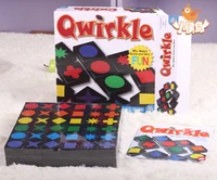 qwirkle mix match score and win kids educational toys chess desktop games assembly wooden toys qwirkle adult intelligence games