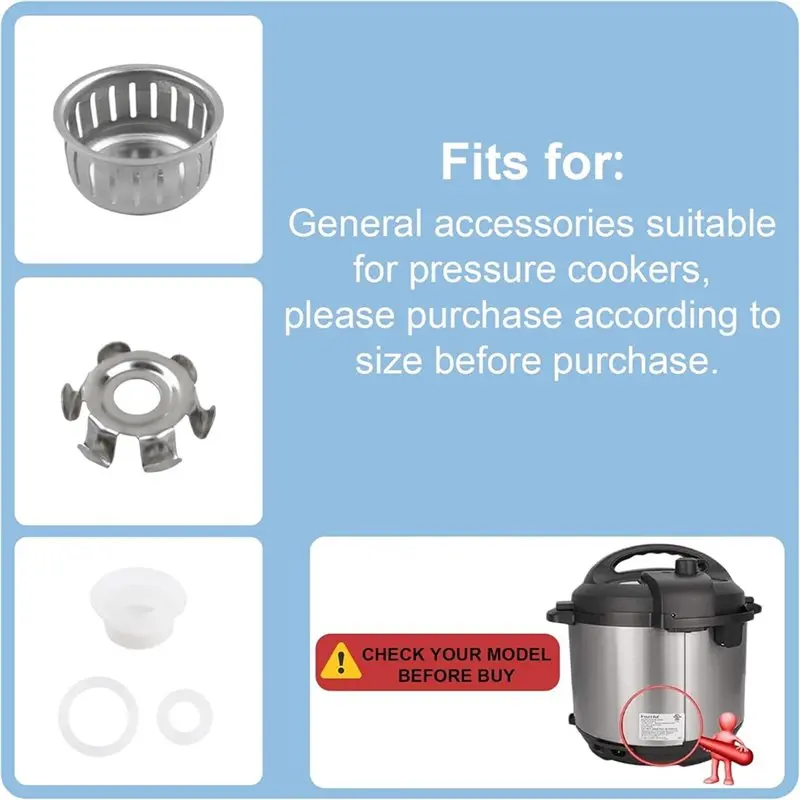 Фото Запасные части A99T для Instantpot Pro 80 8QT и Duo Evo Plus 8Qt - ручка для выпуска пара, уплотнительное кольцо, поплавковый клапан (10 шт.) №4
