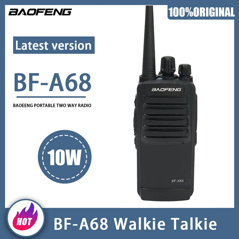 

BAOFENG Walkie Talkie BF-A68 Two Way Radios 10W High Power UHF 400-470Mhz hf Transceiver Baofeng A68 Portable Hunting FM Radio