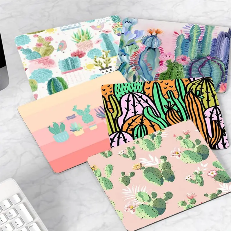 

Cartoon Art Summer Cactus 25x29cm Small Speed Version Game Computer Keyboard Office Table Mat Cheapest Cup Mats For Bedroom
