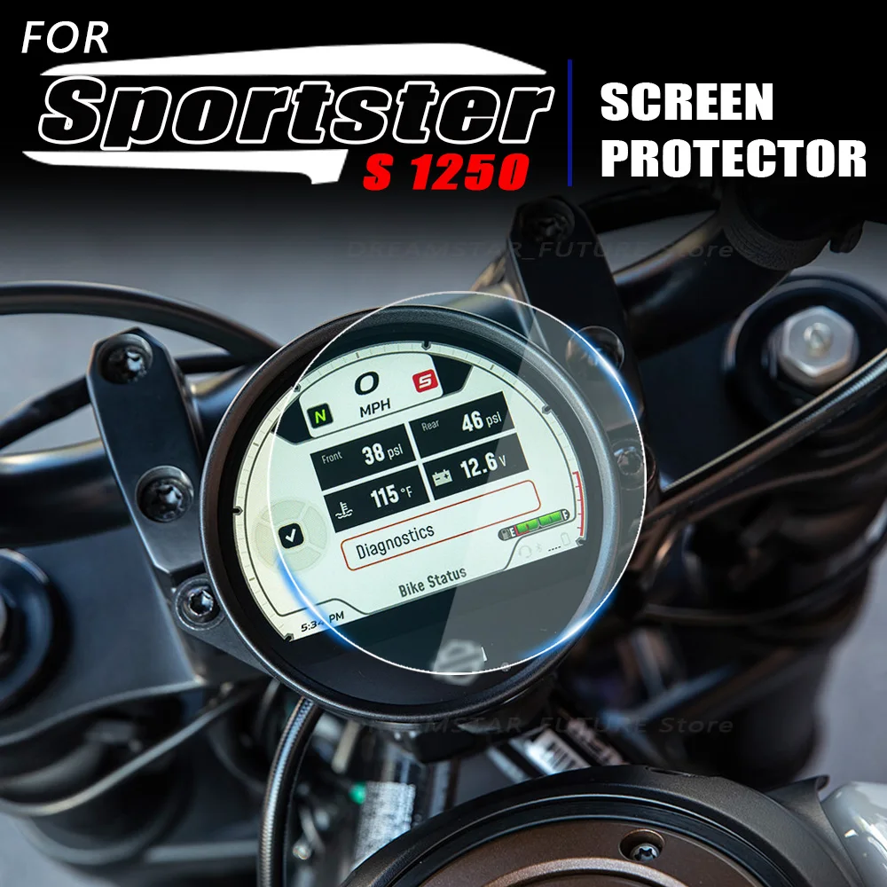 For Harley Sportster S 1250 RH1250 2021 Motorcycle Anti-scratch Dashboard Screen Protection Meteor350 TFT LCD Protective Film