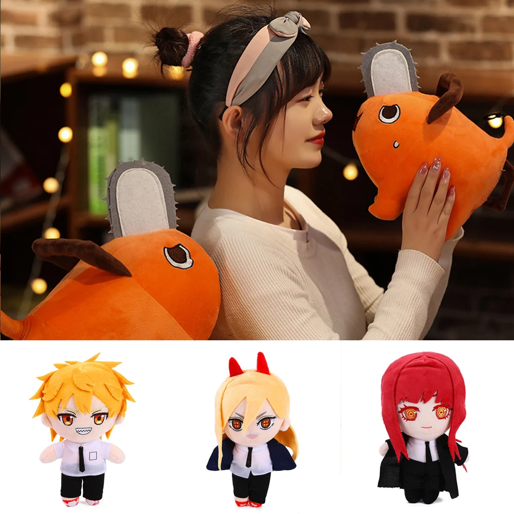 

Chainsaw Man Pochita Cosplay Cute Anime Plush Doll Key Chain Stuffed Pendant 10cm Plush Toys Keychains for Kids Christmas Gifts