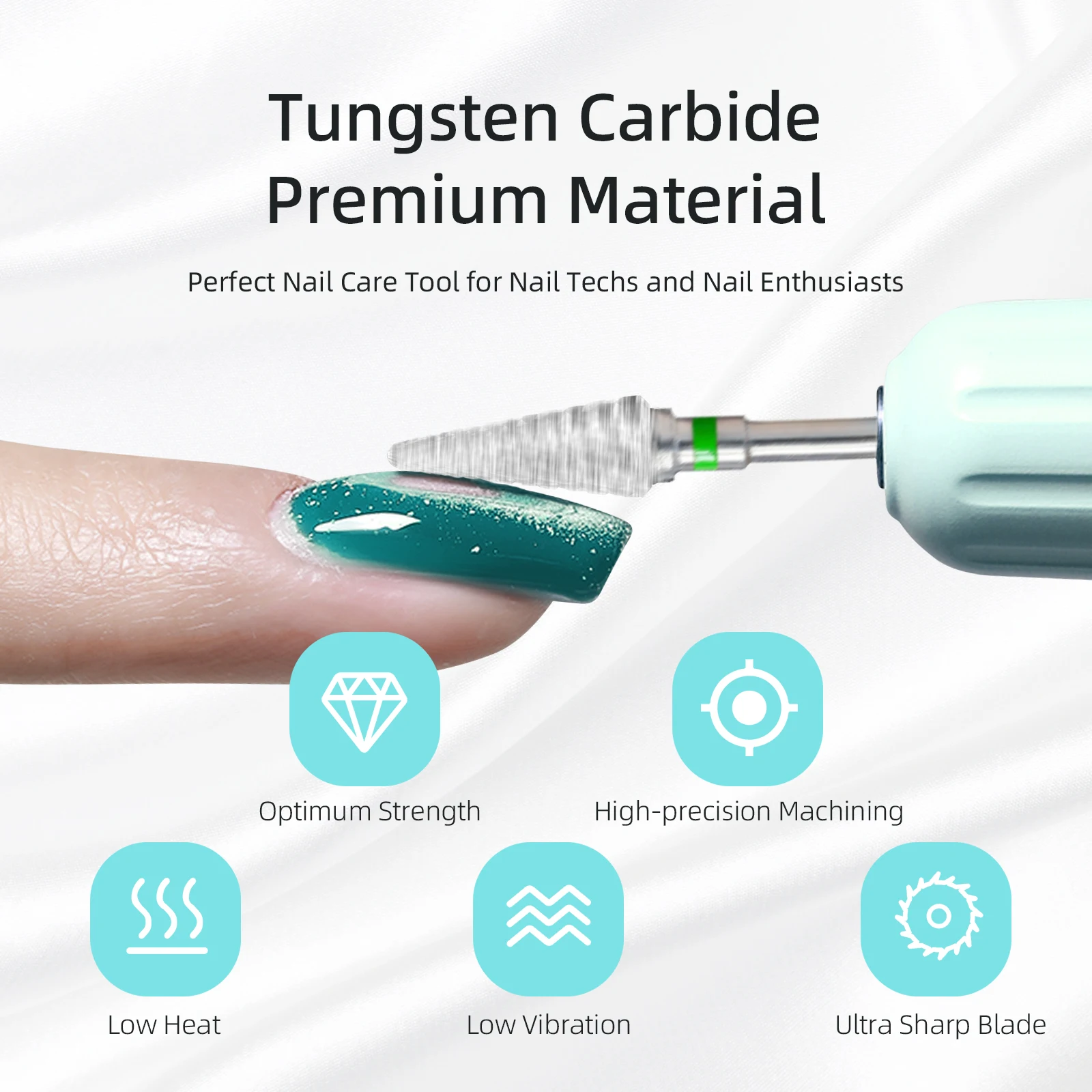 HYTOOS сверло для ногтей с крупным конусом 15 мм конические твердосплавные