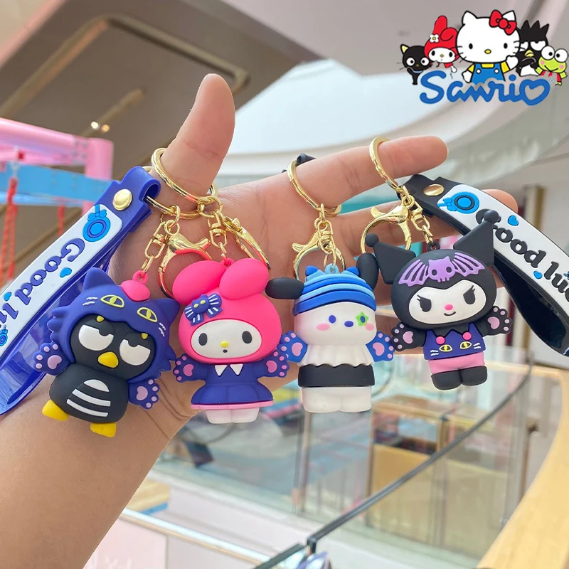 

Sanrio Kuromi Hellokitty аксессуары мелодия мультфильм брелок для ключей кольцо для ключей автомобильные Подвески Сумка Подвески вернуться в школу