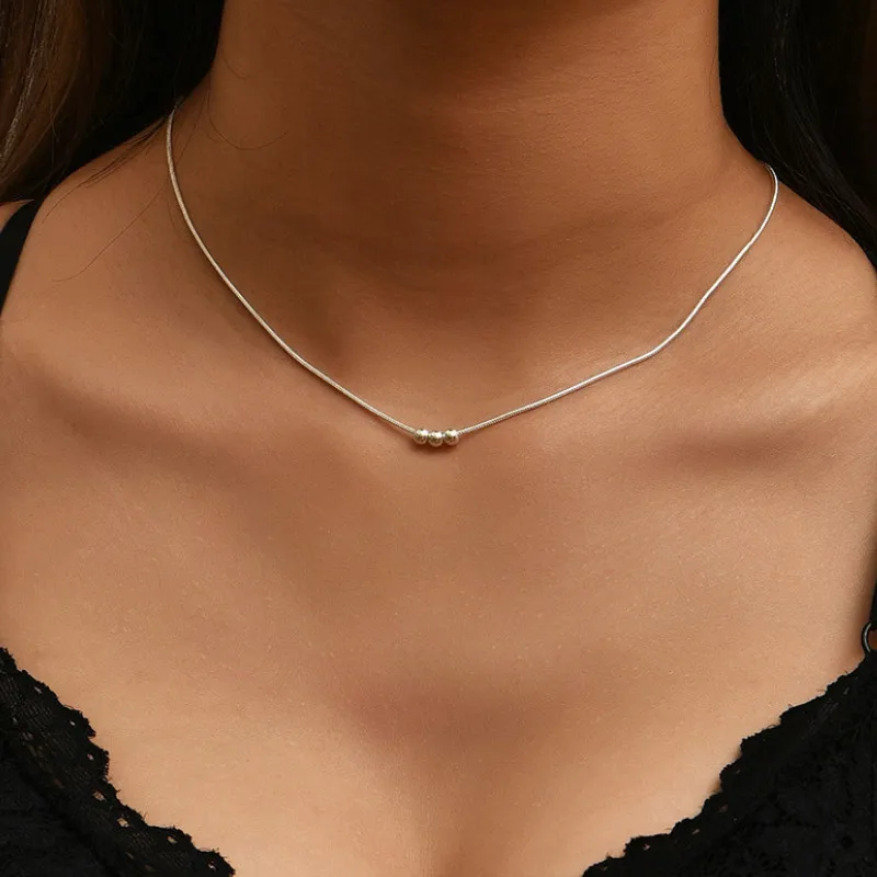 

New Design Simple Silver Vintage Necklaces Jewelry Women Gift