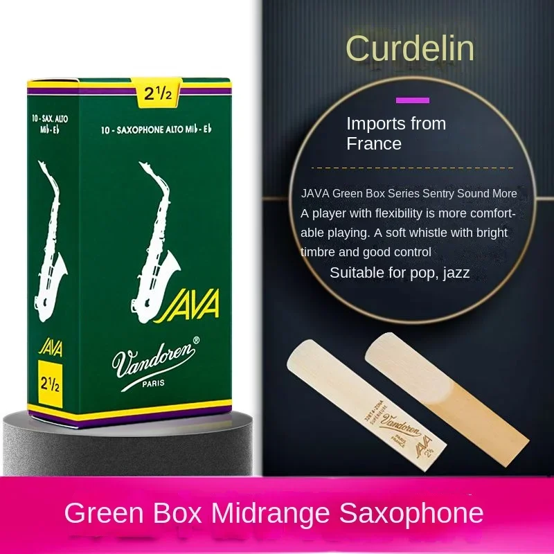 Трость для альт-саксофона Bendlin Box JAVA E-flat 2 5 French Vandoren Pop Jazz коробка из 10 шт.