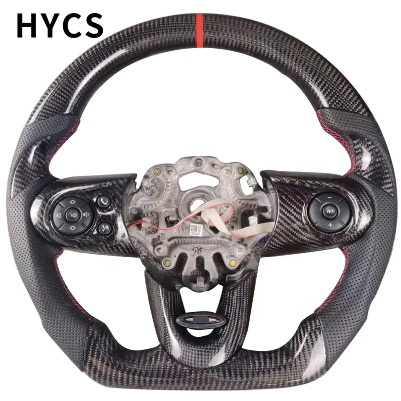 Фото Руль из карбона для BMW MINI COOPER JCW F54 F55 F56 F57 F58 R56 57 58 60 без подушек безопасности №1