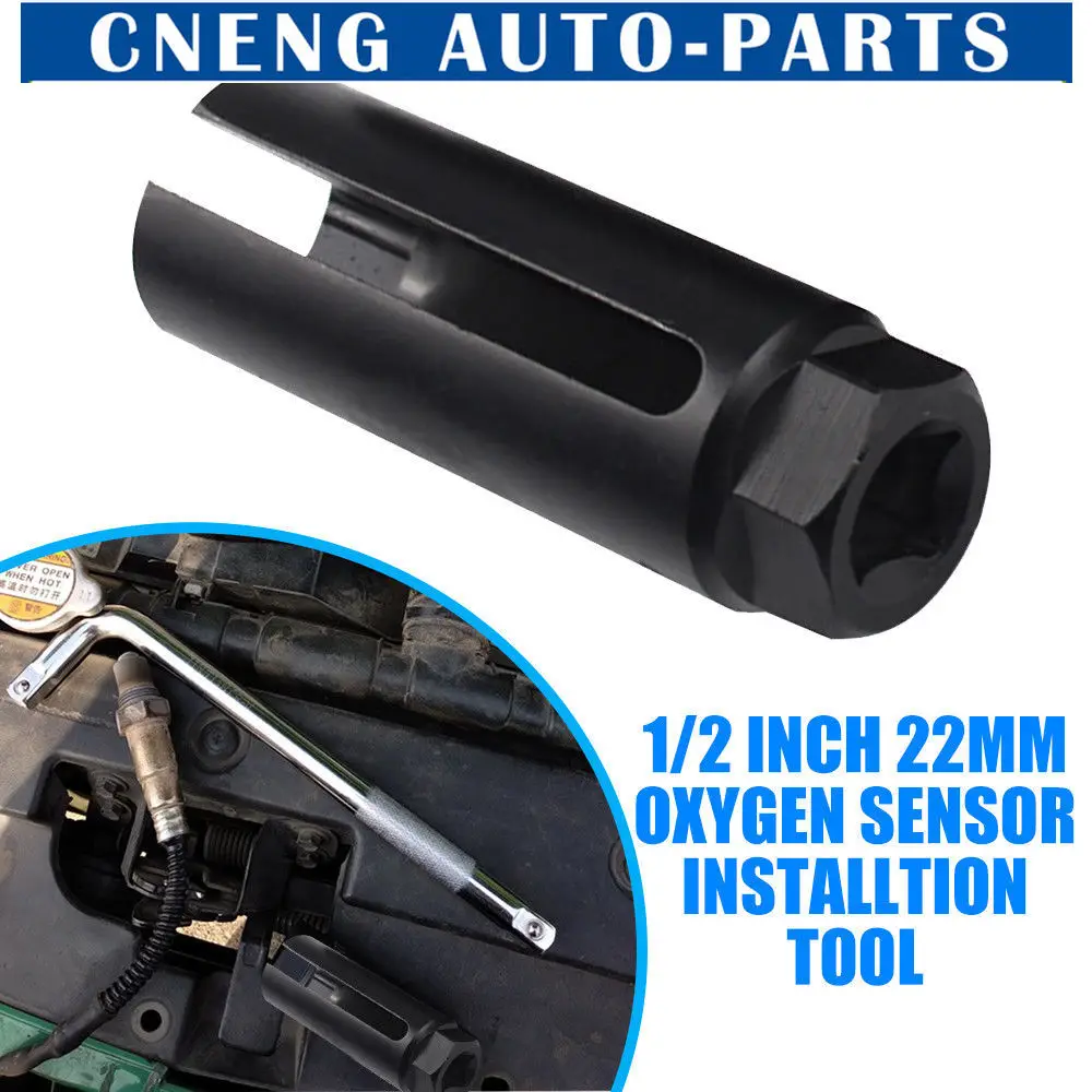 

Oxygen Sensor Socket 22mm 1/2" Drive Removal Lambda Installation Tool 8mmCut-out