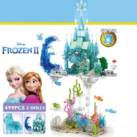 disney frozen elsa anna princess olaf figures city rapunzels tower tangled model building block bricks diy toys girls kid gift