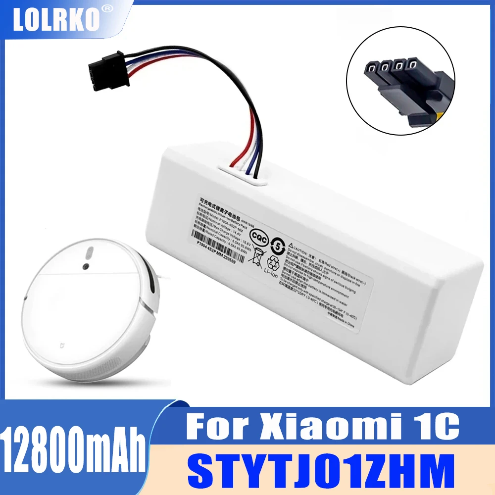 

For Xiaomi Mijia 1C STYTJ01ZHM Robot Vacuum Cleaner Battery Pack 14.4V 6500mAh P1904-4S1P-MM Rechargeable Li-ion Batteries
