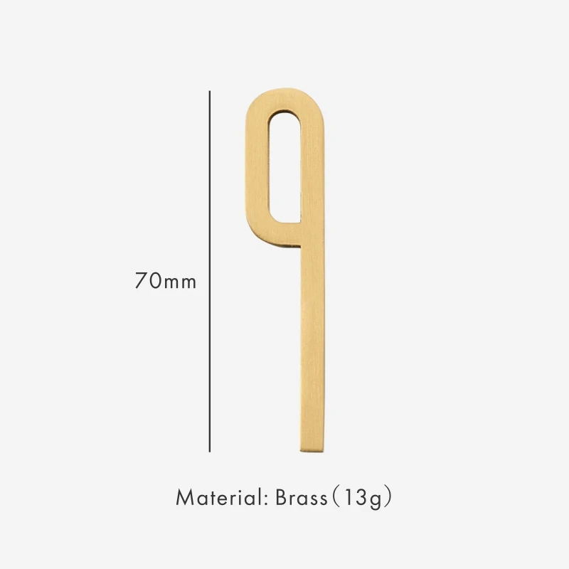 

Nurlin латунный номерной знак 70 мм