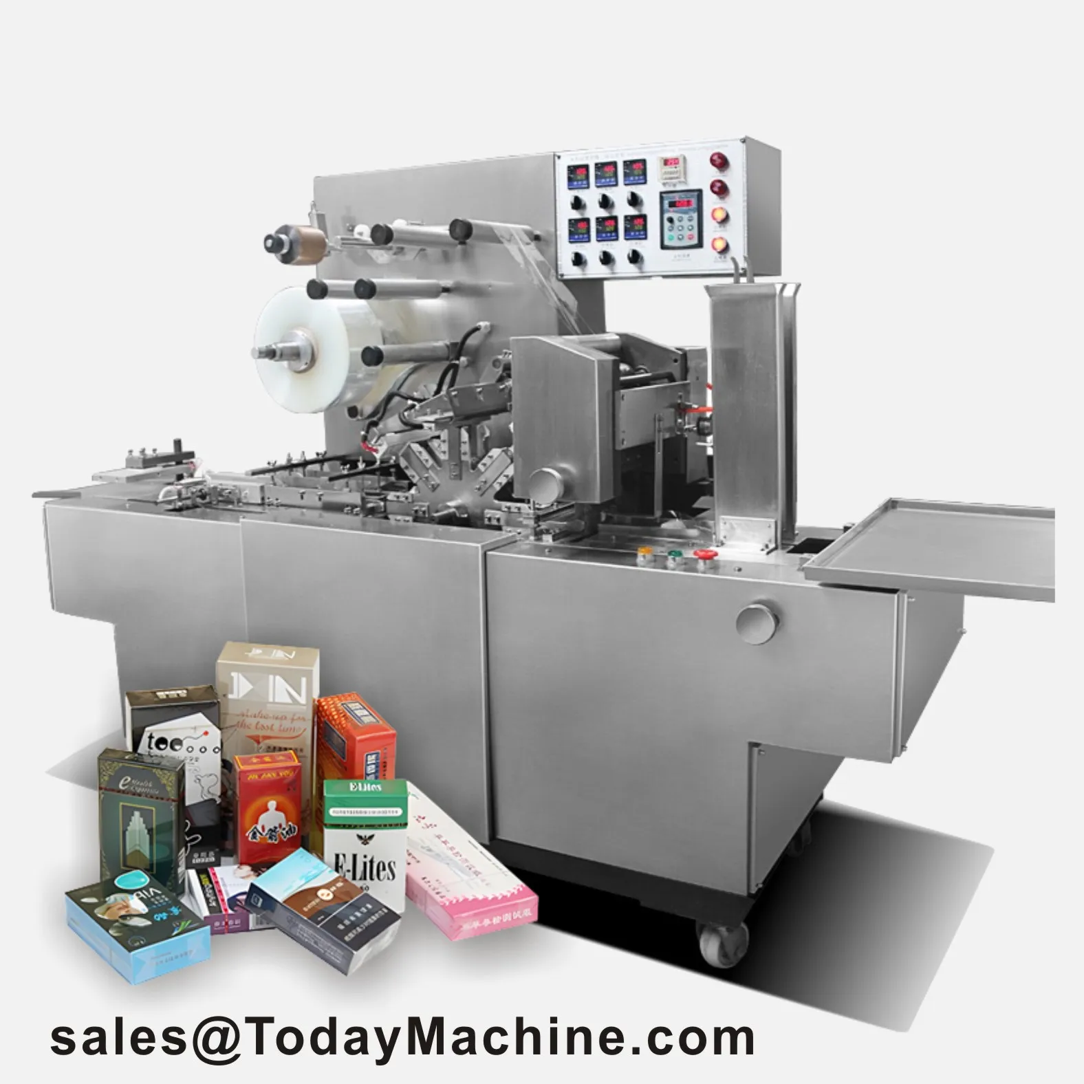 High Quality Automatic 3D Cellophane Wrapping Machine For Perfume Playing Card Condom Gift Box Transparent Film Packing