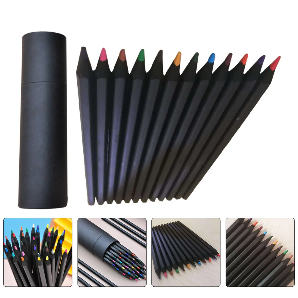 

1 Set/24pcs Students Art Supplies Pencils Kit Colored Drawing Pencils Set