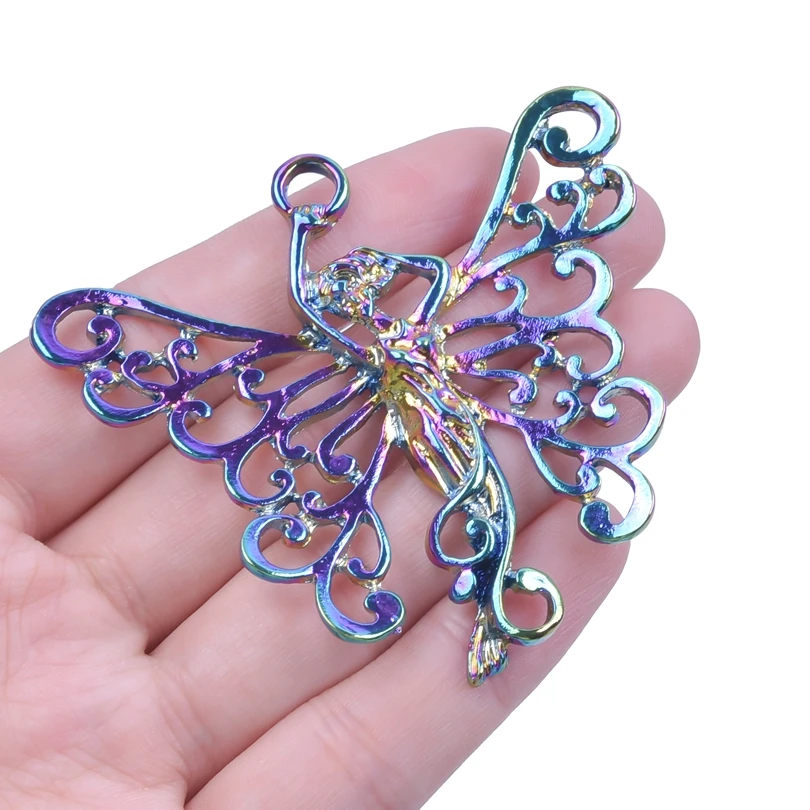 1 шт. подвеска-бабочка в античном стиле из серебра и металла 12728 | Украшения