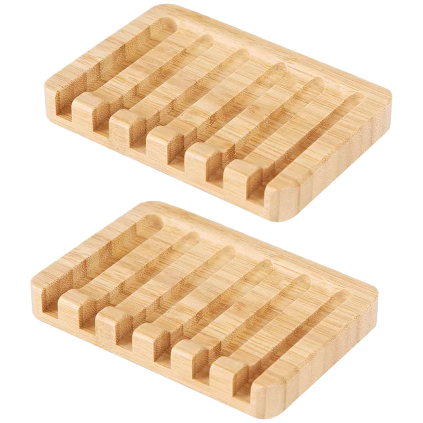 

2pcs Bathroom Sponges Gift Waterfall Self Draining Sink Razor Soap Holder Space Saving Non Slip Wooden Counter Top For Shower