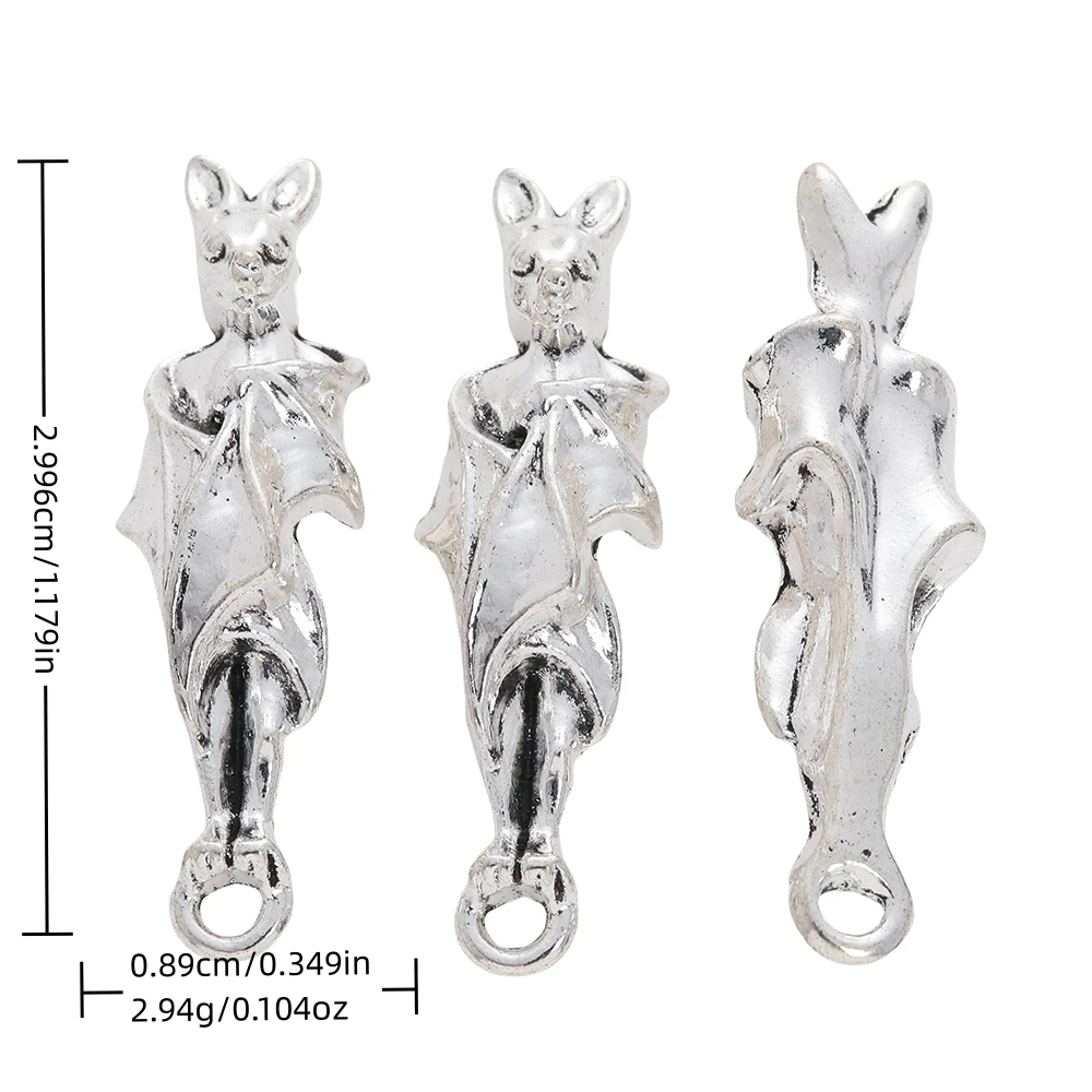 Винтажный металлический кулон летучая мышь из цинкового сплава 20 шт. аксессуары