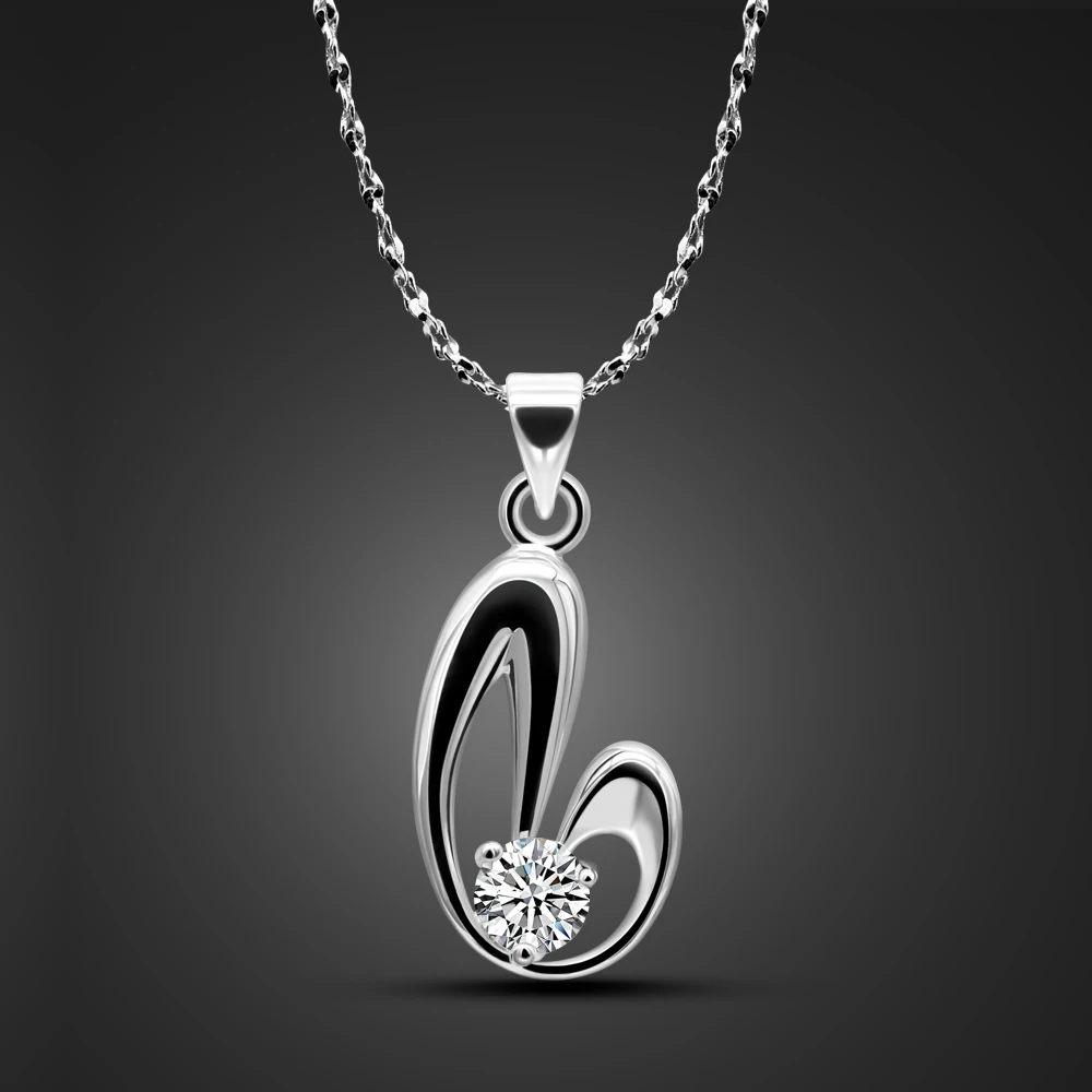 

Женское ожерелье из серебра 100% пробы, с подвеской в виде сердца