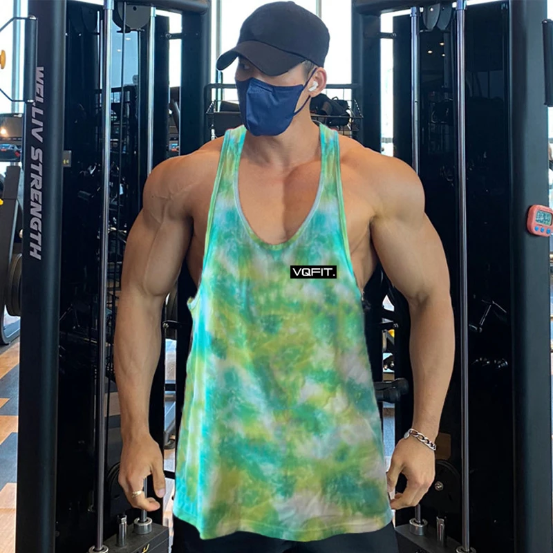 

Camo Gym Clothes Summer Muscle Singlets Mens Tank Tops Bodybuilding Equipment Fitness Men's Mesh Breathable Stringer Tops Vest