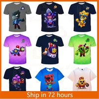 cute crow t shirts browings barley and starchildren tees game 3d t shirt clothing fashion kids leon boys girls tops