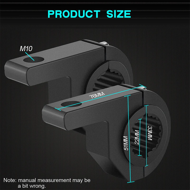 22-33 мм кронштейн для прожектора мотоцикла светодиодные зажимы фар зажим трубки