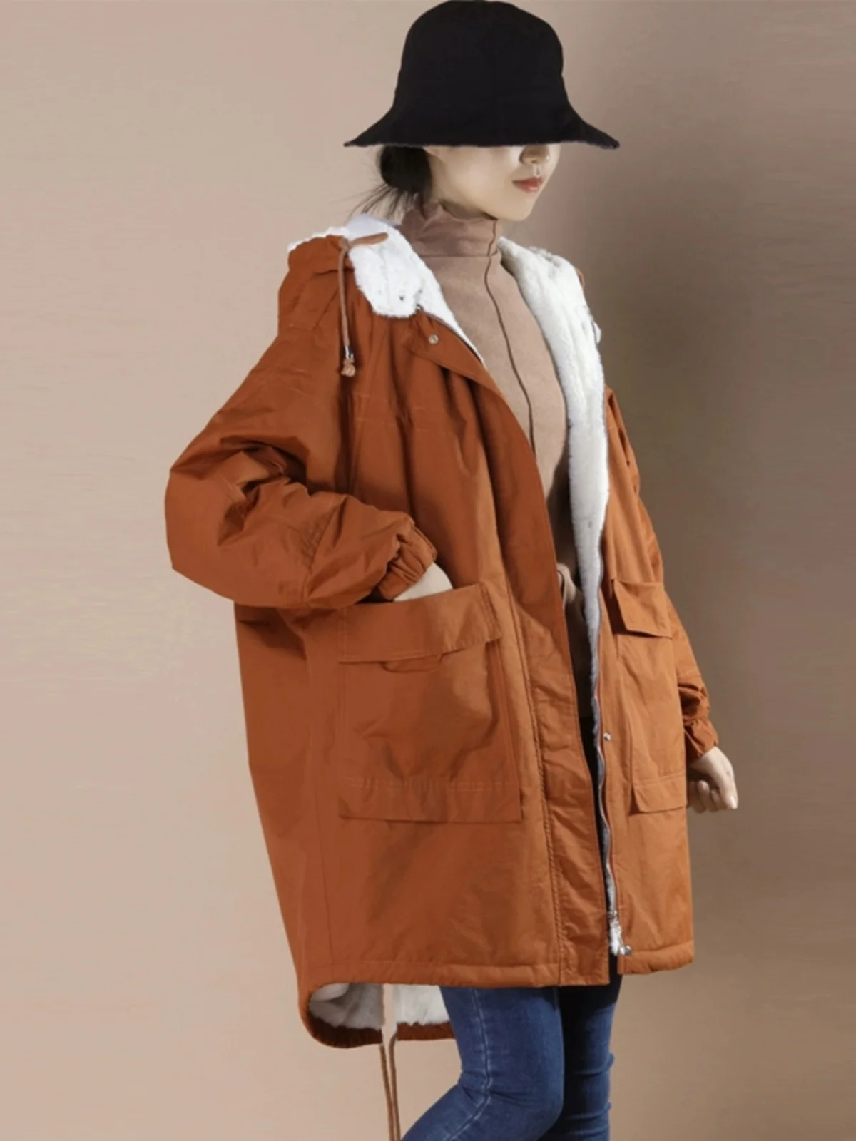 Высококачественная одежда-карго с хлопковой подкладкой женская новая верхняя