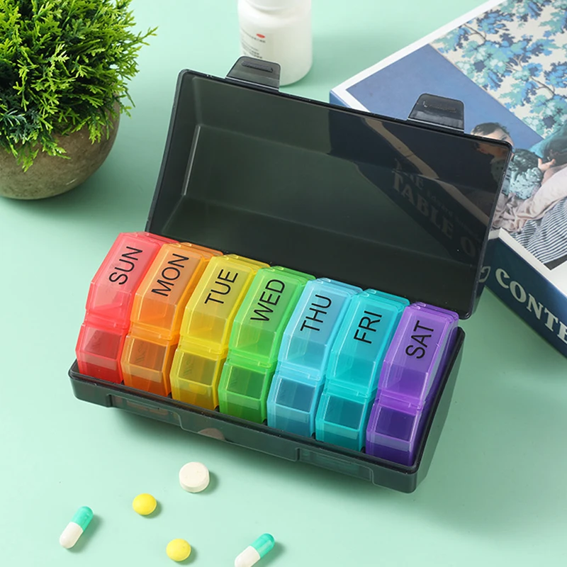 

Пластиковая коробка для таблеток | Держатели для таблеток, контейнер для таблеток на 7 дней, органайзер для таблеток для медицинского ухода
