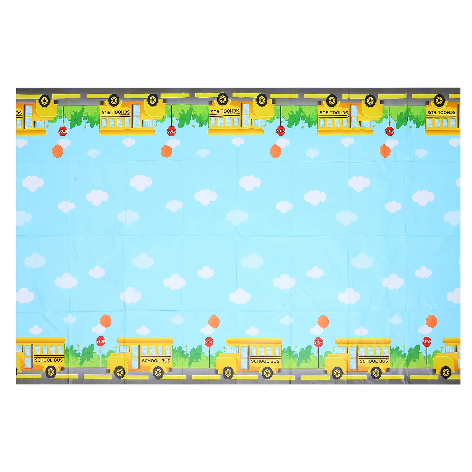 

Tablecloth School Table Party Decorative Busto Cover Cloth Graduation Disposable Supplies Welcome