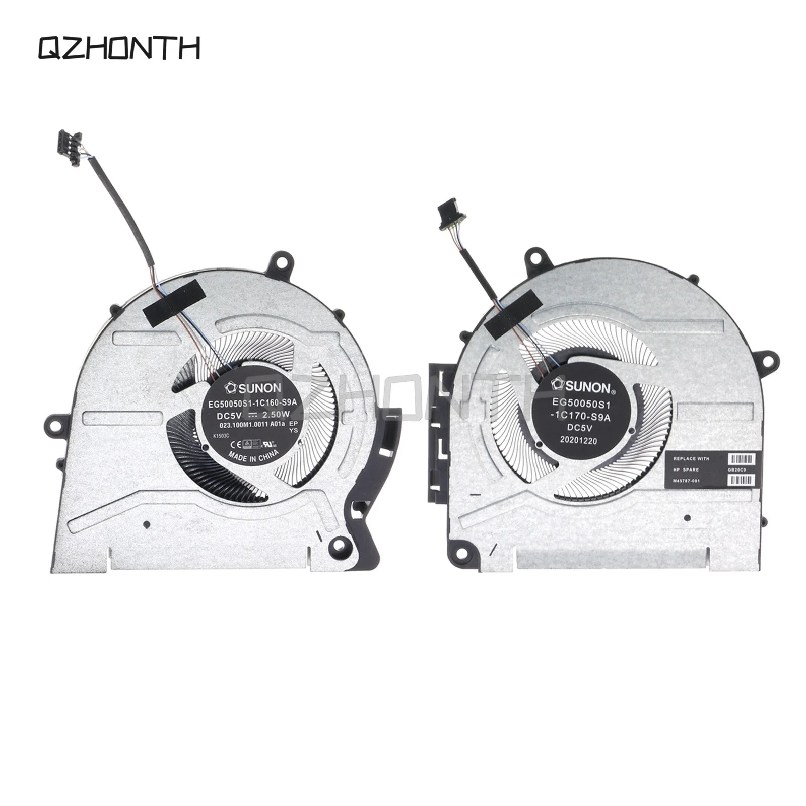 Новый ЦП + графический процессор Φ ENVY 17-CH 17M-CH вентилятор охлаждения для HP (5V)