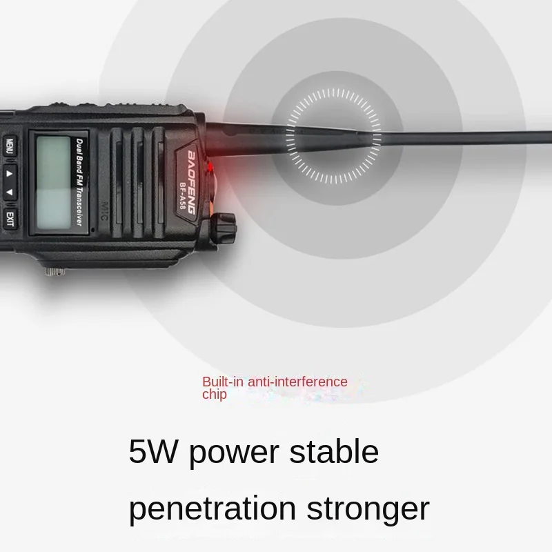 BAOFENG BF-A58 Interphone IP67 Waterproof and Dustproof T51 Double-segment Key with Large Display Screen