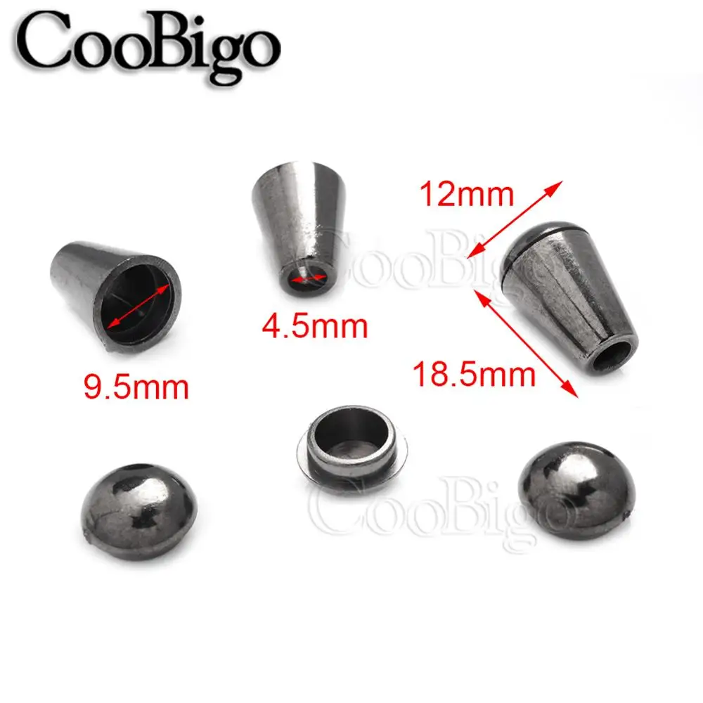 100pcs Cord Ends Lock Stopper Bell With Lid Clip Clasp Rope Clamp Sportswear Hat Shoelace Apparel DIY Accessories Plastic |