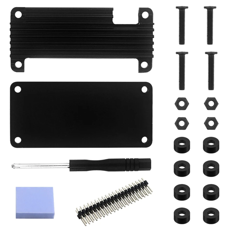 

Чехол с охлаждением для бананов Pi M2 Zero, алюминиевый сплав, металлический корпус с пассивным охлаждением и радиатором ЦП для бананов Pi M2-Zero