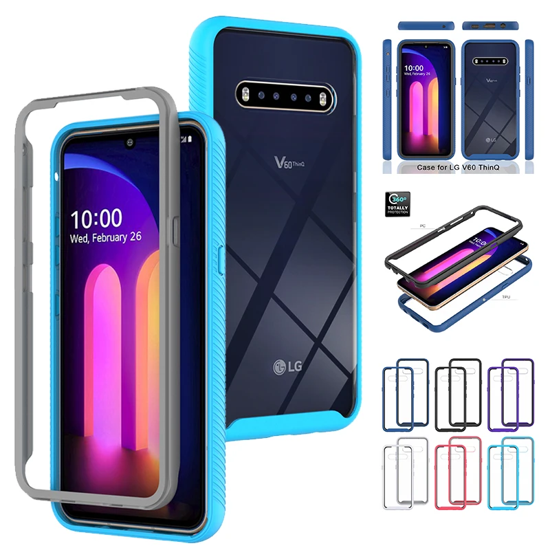 

For LG V60 ThinQ K51 Q51 K71 G8 ThinQ Stylo 6 K52 K62 Q52 Phone Case [NO Built-in Screen Protector] Full Body Protection Cover