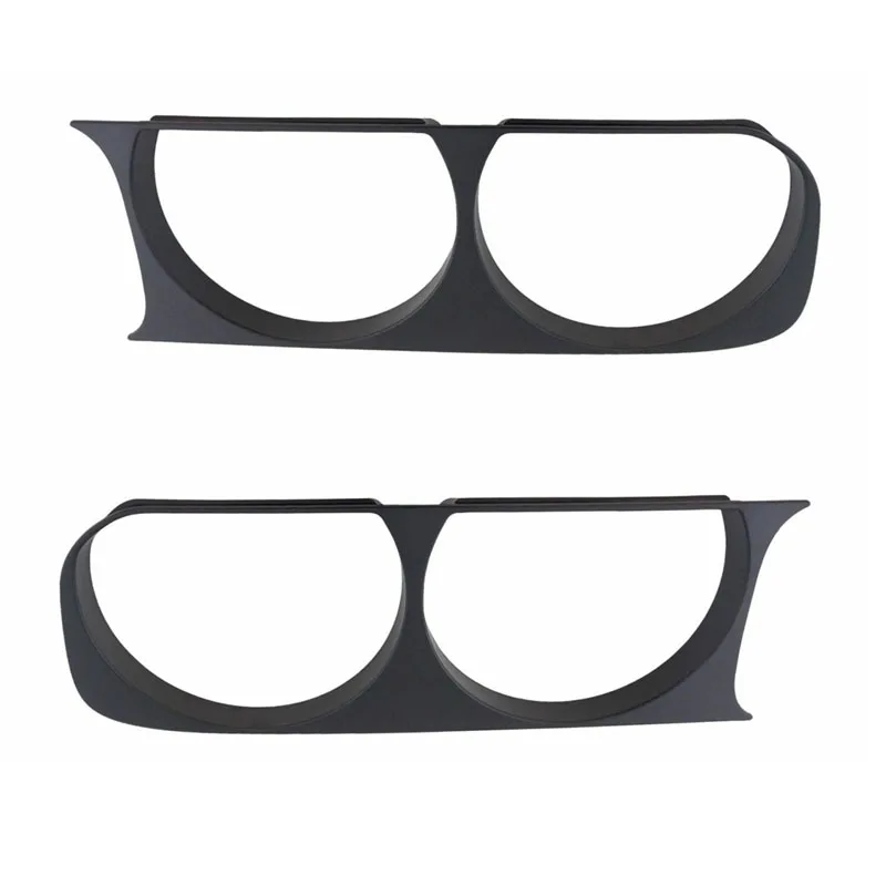 

Левая и правая передняя фара автомобиля, облицовка для Dodge Challenger 2008 2009 2010 2011-2014, матовые черные аксессуары 68051527AA