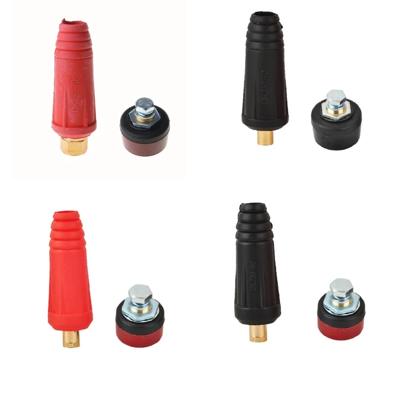 

EU Welding Machine Quick Fitting Cable Connector Socket 35-50 50-70 Plug Adaptor Drop Shipping