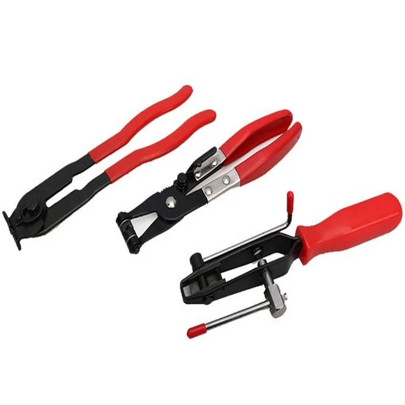 

Auto Connector Guide Clamp Strap Hand Tool Kit Set For Multifunction With Coolant Hose Fuel Hose Clamp Tool 3Pcs