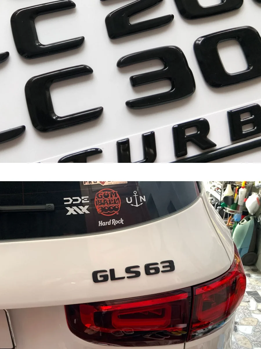 Фото Глянцевые черные эмблемы для Mercedes-Benz SLK-класса R170 R171 R172 SLK32 SLK55 AMG SLK200 SLK230 SLK250 SLK280 SLK300 SLK320 SLK350 №3