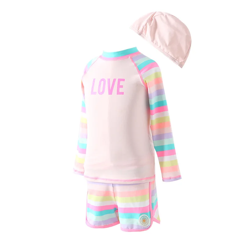 

3 шт., детские пляжные шорты с длинным рукавом