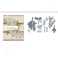 mistletoe clear stamps and metal cutting die diy craft scrapbooking album handmade embossing stencils decoration greeting card