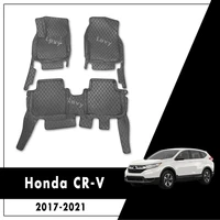 car floor mats for honda cr v crv rw 5th gen 2021 2020 2019 2018 2017 interior accessories leather rugs dash waterproof carpets