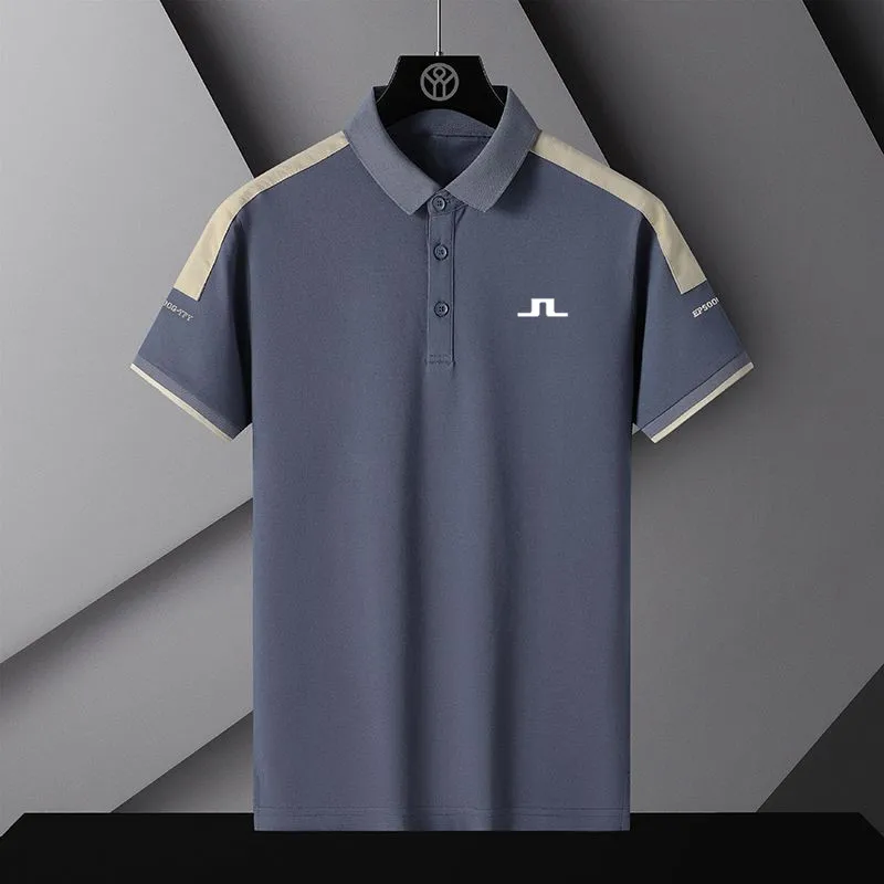 

Мужская одежда для гольфа, мужская летняя одежда для гольфа 2023, модная версия, облегающая футболка с воротником-стойкой и рукавом до локтя, рубашки для гольфа