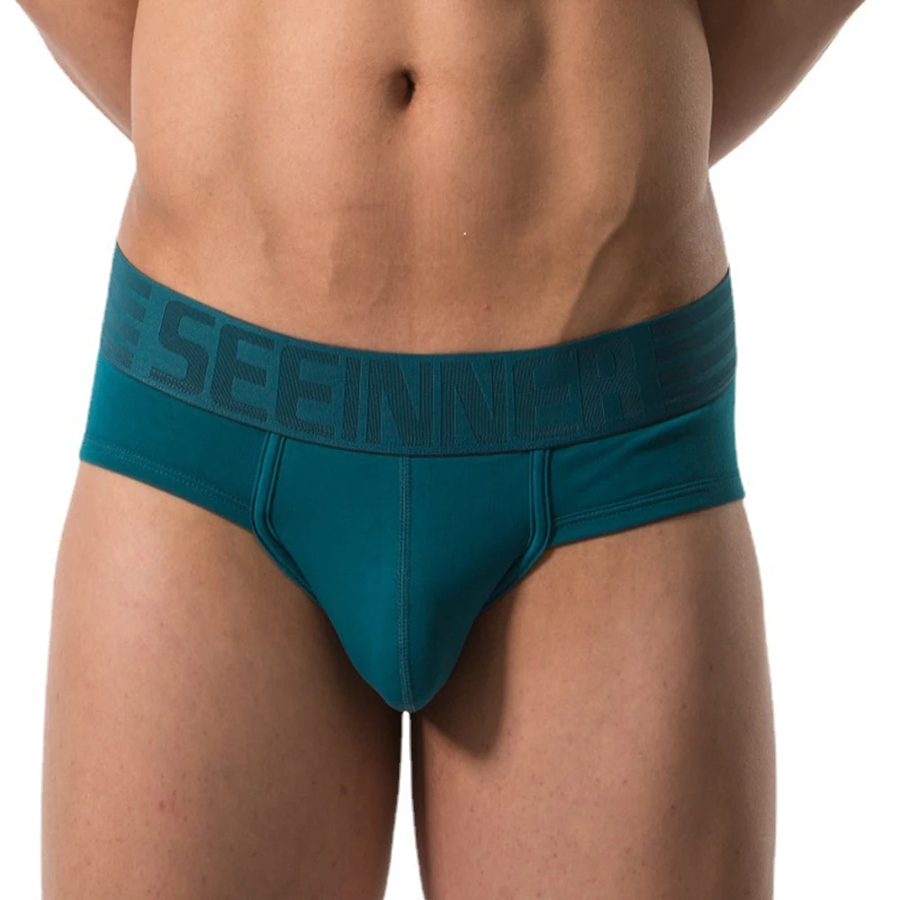 

Briefs For Men Solid Man Underpants Sexy Male Shorts Briefs Breathable Underwear Slim-Fit U Convex Pouch LingerieShorts