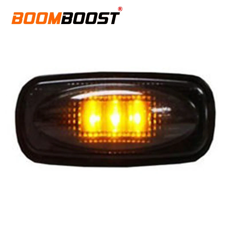 Car Side Light Smoked Shell 1 Pc Piranha Lamp Beads 6000K 3LED Pickup Truck Red/Yellow ABS+PC Material For Dodge Ram 2003-2009 |