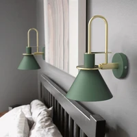 designer modern wall lamps nordic macaron mirror headlight wall light fixtures for living room bedroom bedside lights luminaire